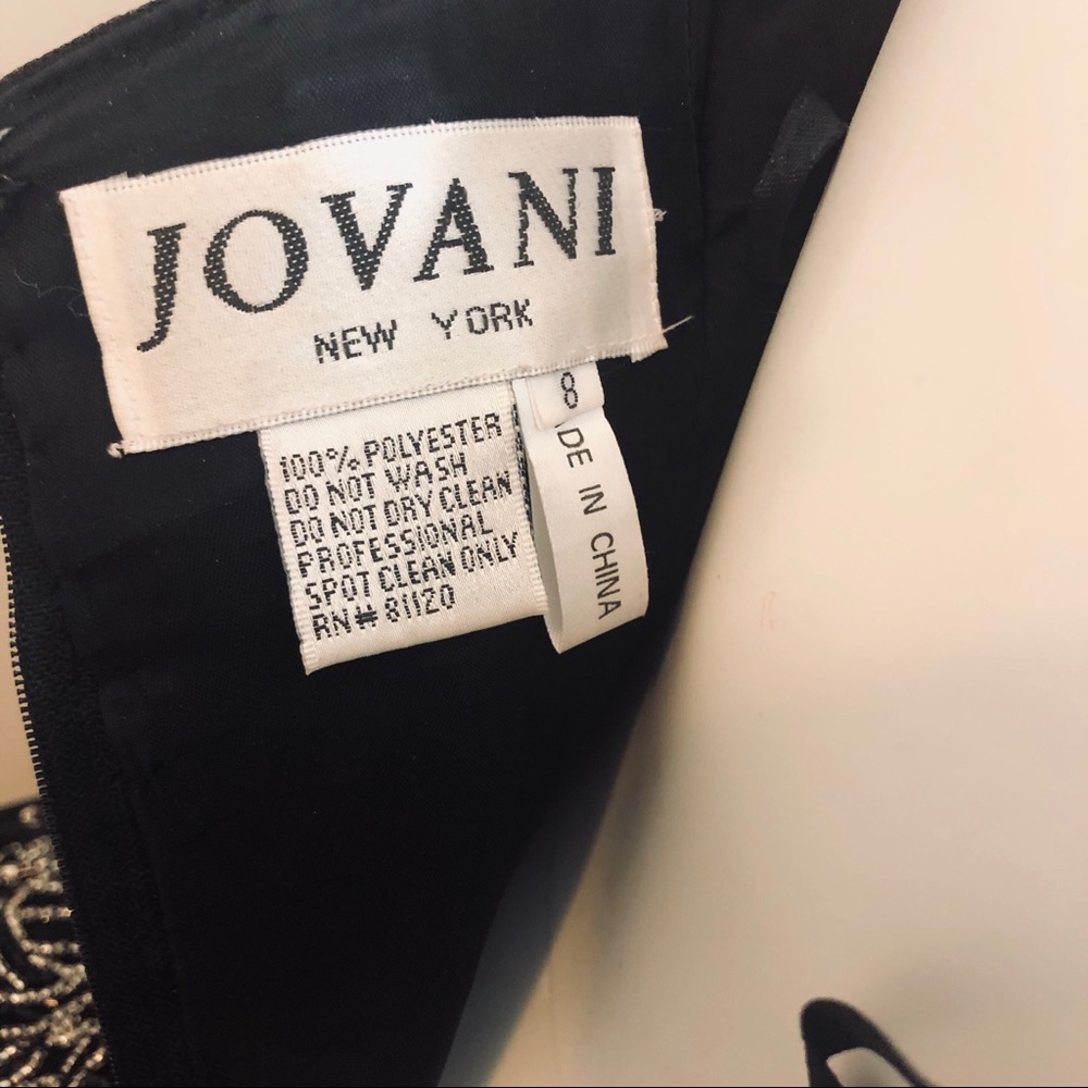 Jovani Black Beaded Strapless Prom Gown - Picture 7 of 7